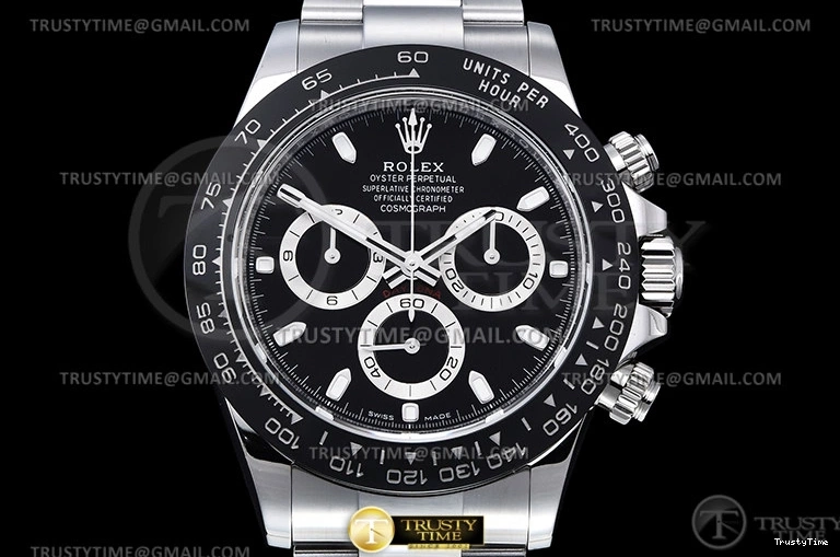 0312 Upgraded ROLDYT0348B – Daytona 116500 CER SS Black 904L BTF Asia 947